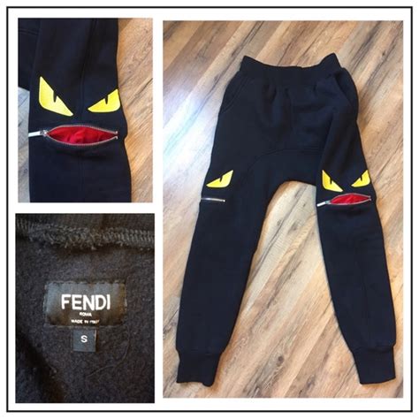 fendi sweatpants with eyes